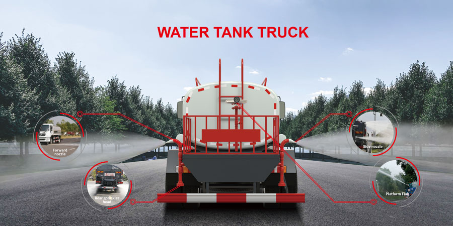 water tank truck machine